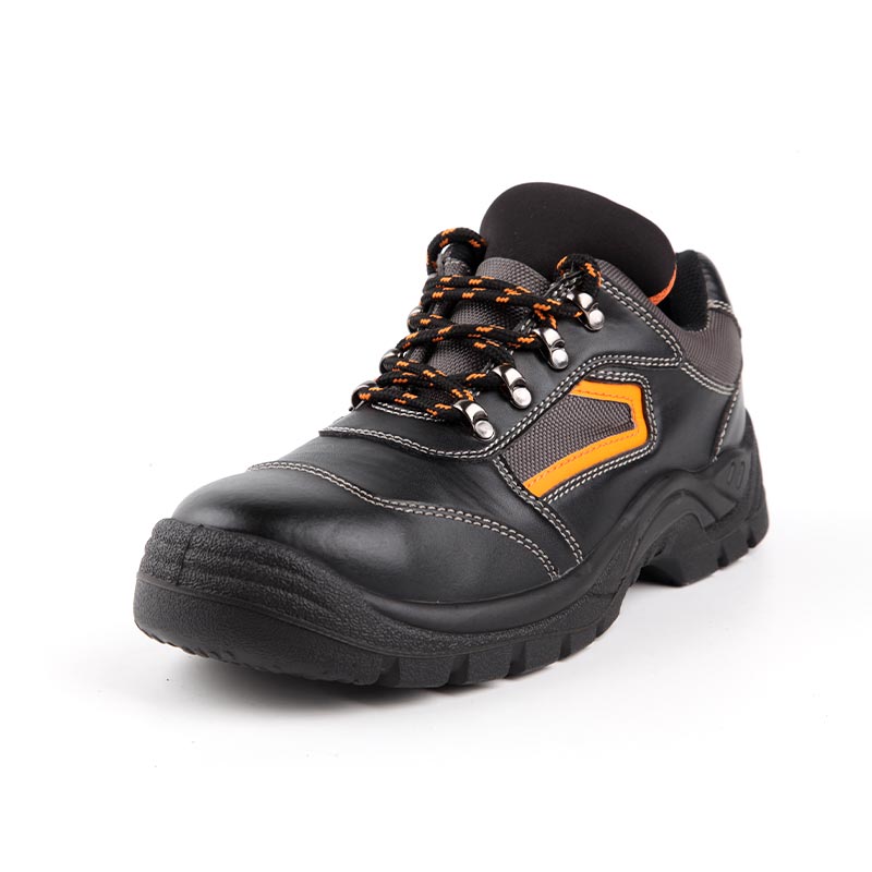 Bottes de travail antistatiques en cuir de vache lisse, coupe basse