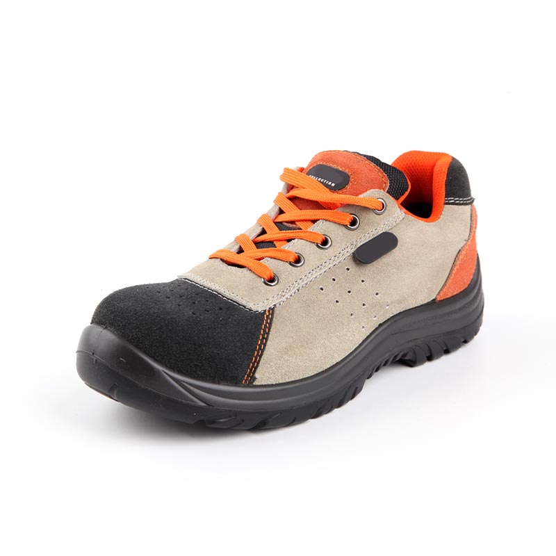 Chaussures de sécurité Esd en daim de vache mi-coupé