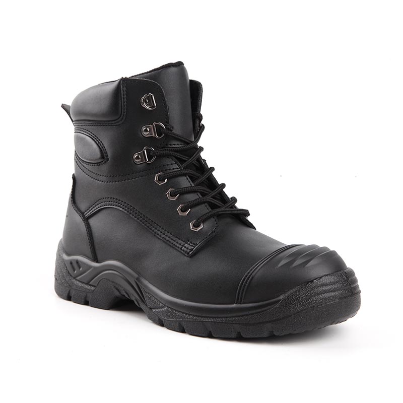 Bottes de travail imperméables mi-montantes en cuir de vache pleine fleur