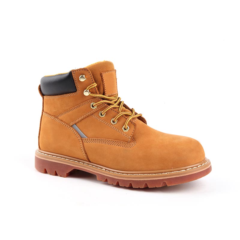 Chaussures de sécurité mi-hautes en nubuck pleine fleur